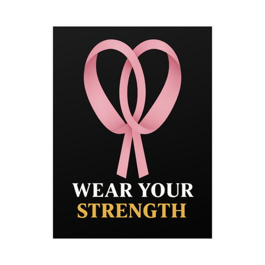 🌸 Ribbon – Wear Your Strength Wall Art
