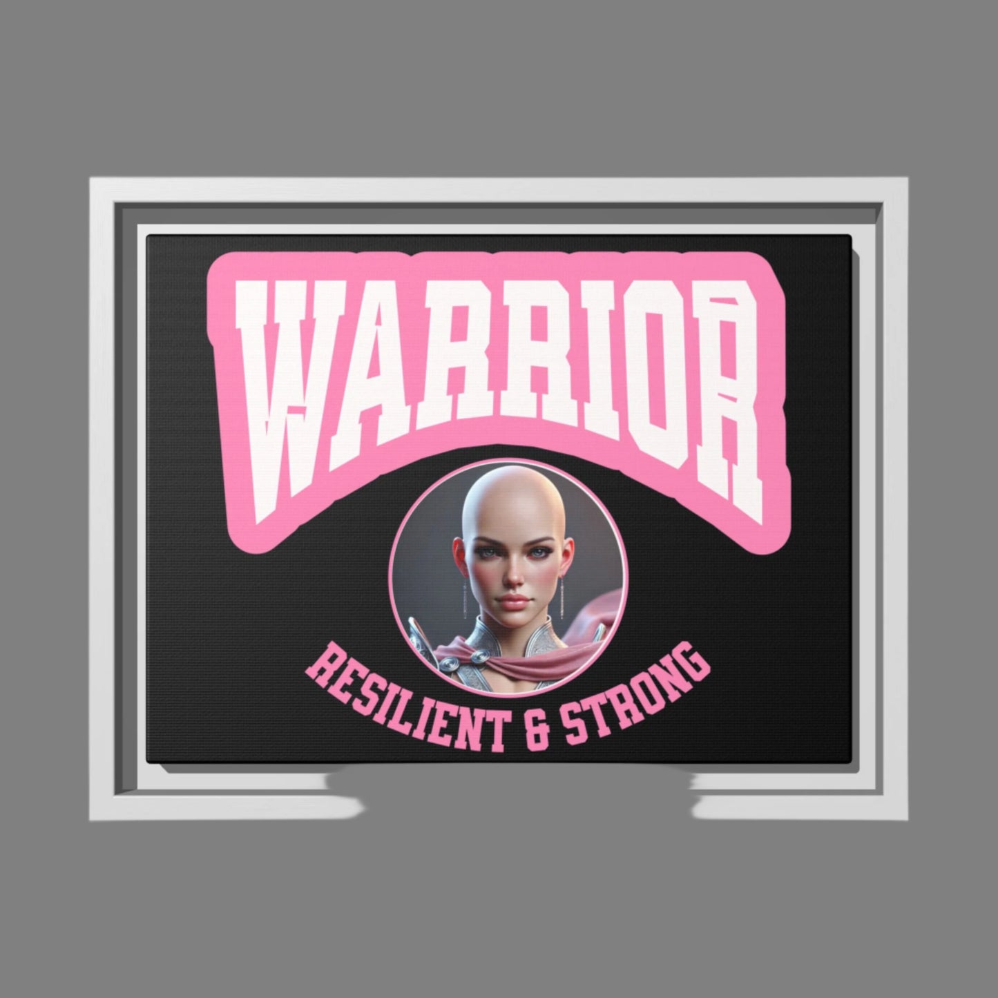 Empowering Warrior Canvas Art | Resilient & Strong Decor, Motivational Gift, Wall Art, Inspirational Home Decor, Feminist Art