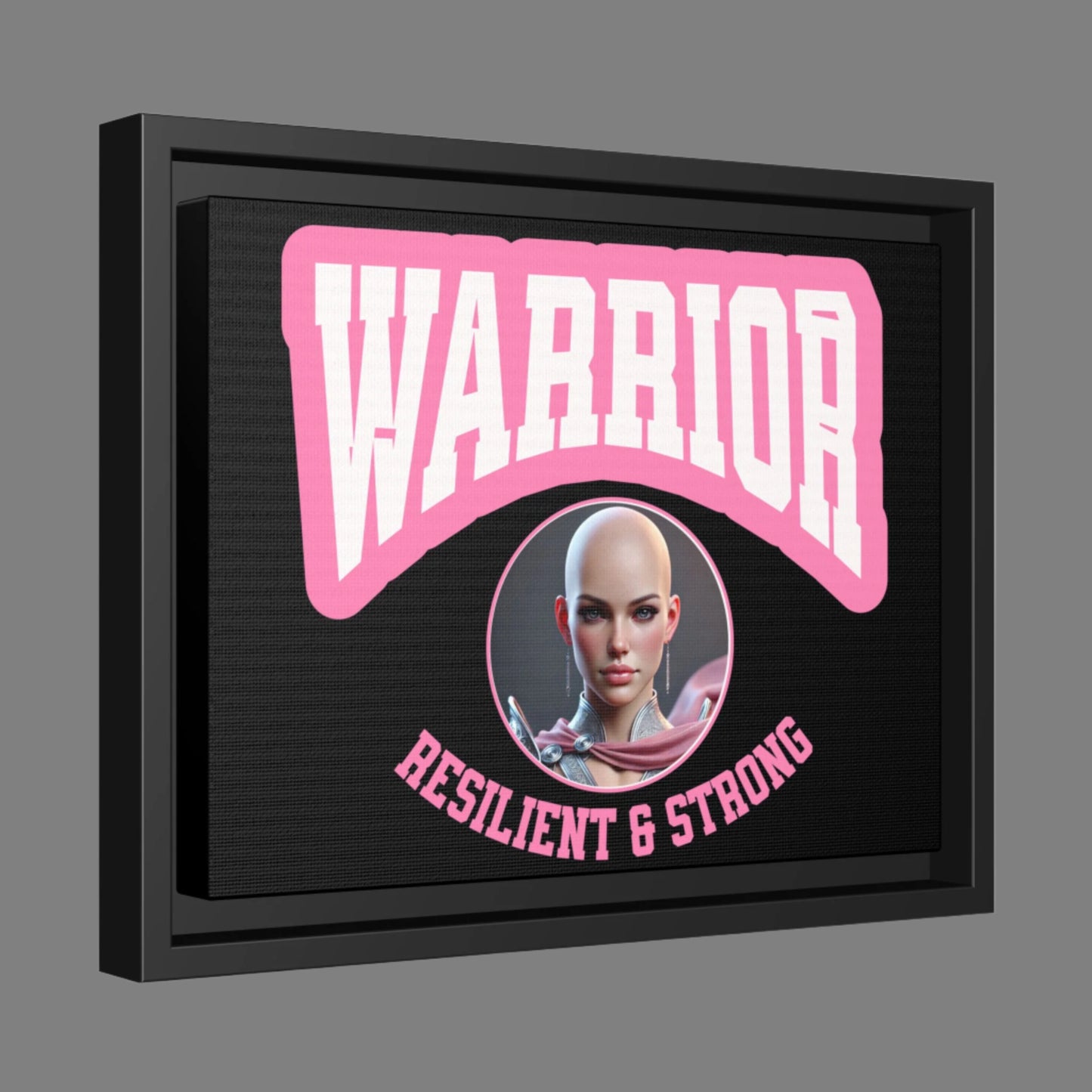 Empowering Warrior Canvas Art | Resilient & Strong Decor, Motivational Gift, Wall Art, Inspirational Home Decor, Feminist Art
