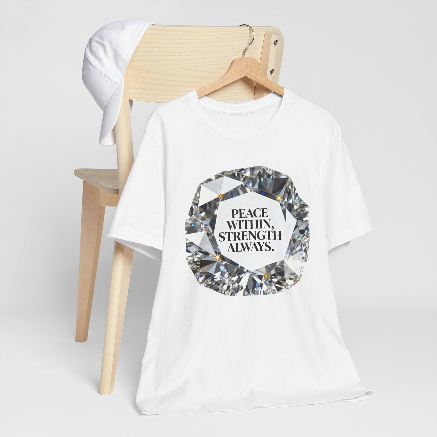 Black and White Peace Within Strength Always Tee