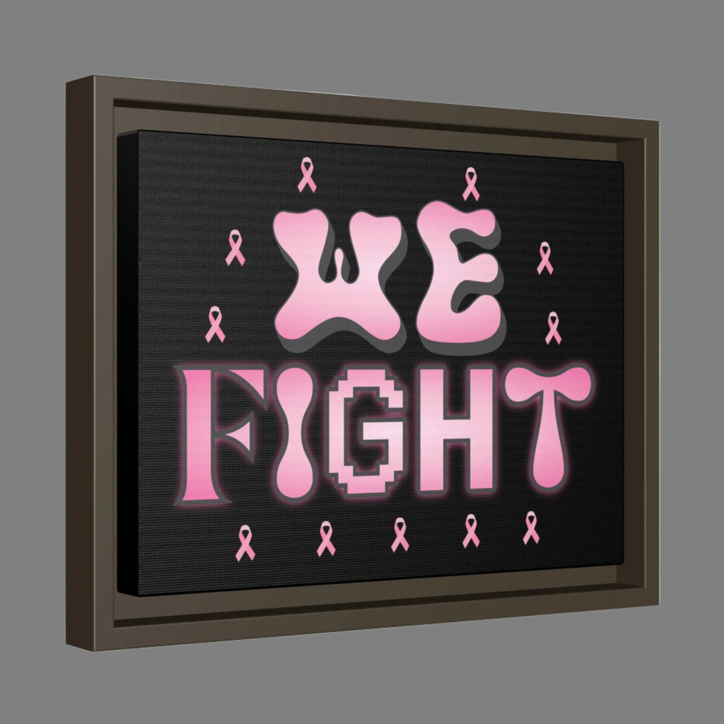 Inspirational Art Print, Motivational Framed Wall Decor, Breast Cancer Awareness Gift, Supportive Home Decor, Empowering Statement Piece