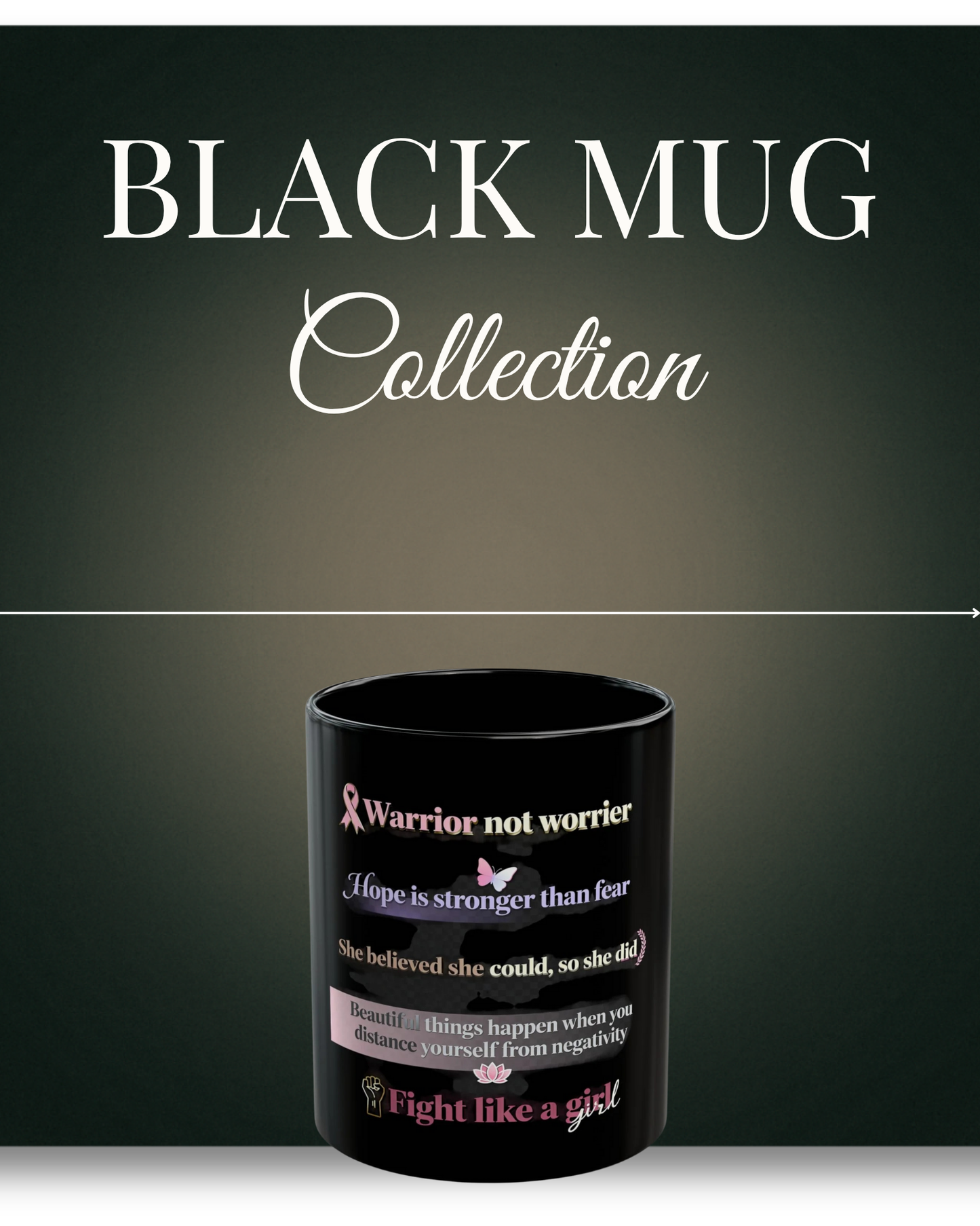 Black Mug Collection Multi Quote I Mug