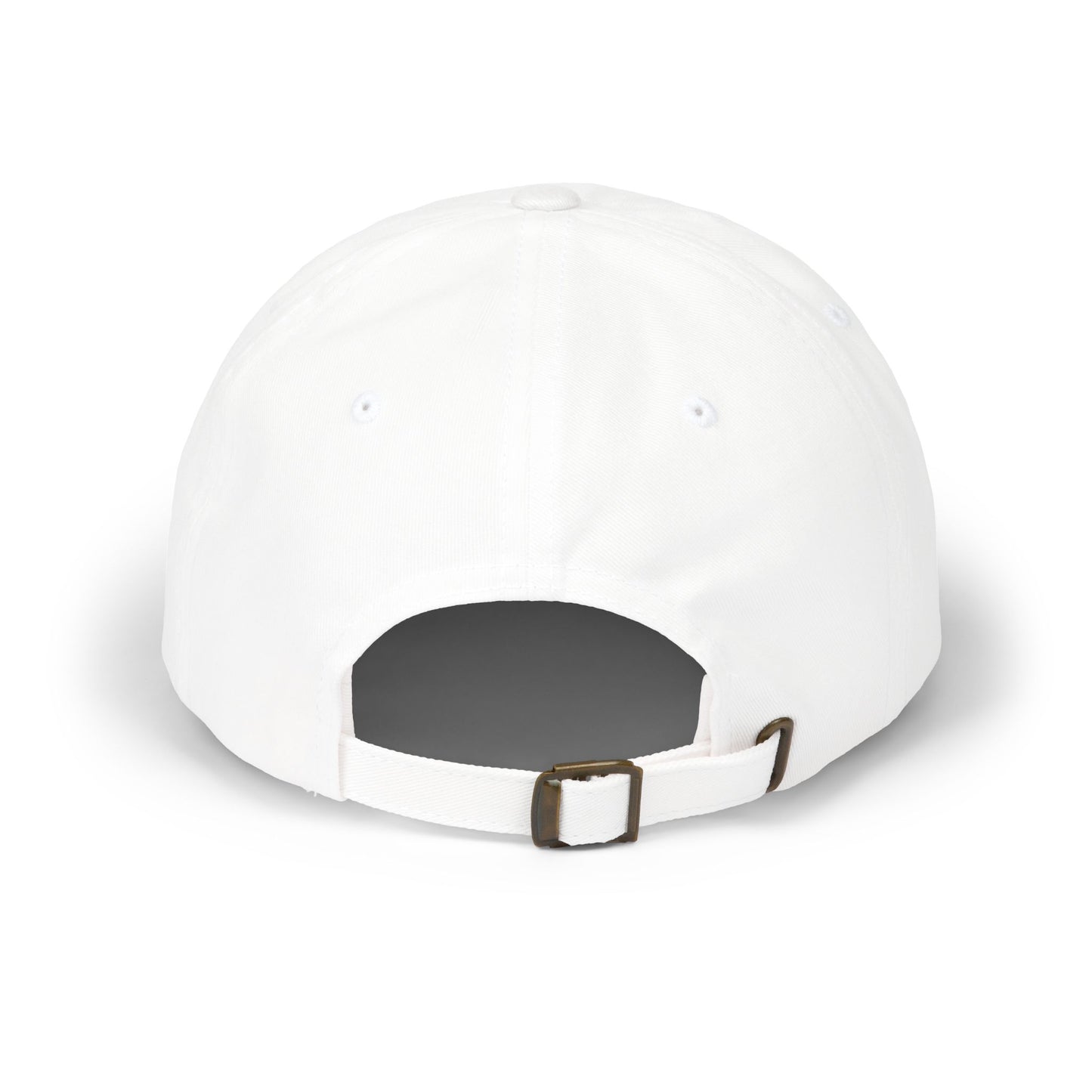 Humorous Classic Dad Cap - Stylish White Cap with Playful Design