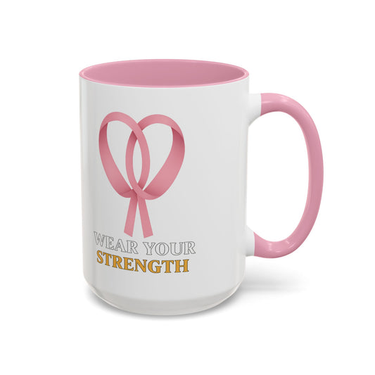 🌸 Ribbon – Wear Your Strength Mug