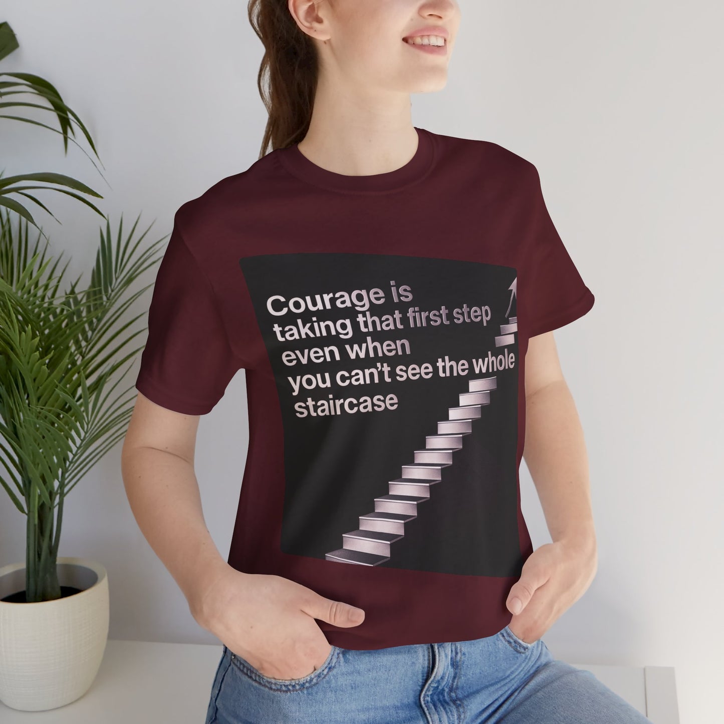 Strength and Serenity Collection - Courage is Taking That First Step Tee
