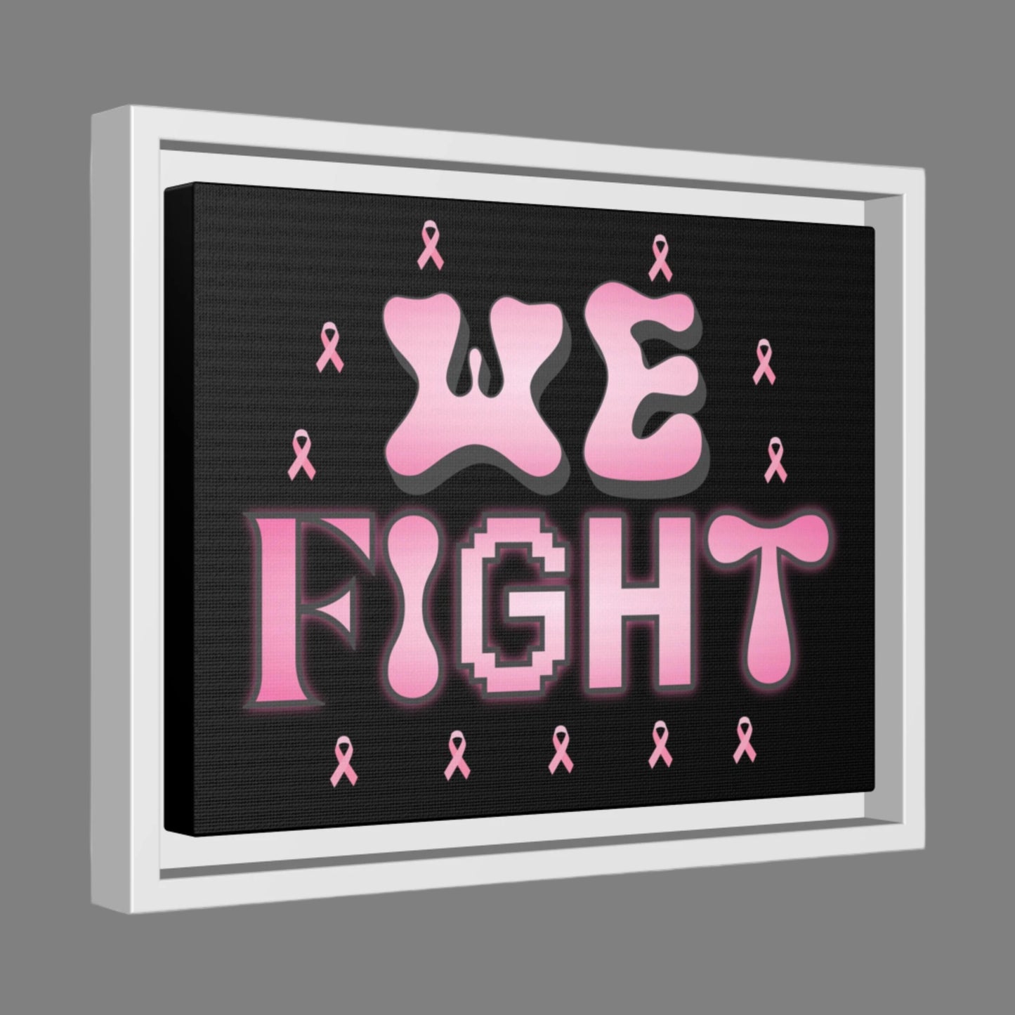 Inspirational Art Print, Motivational Framed Wall Decor, Breast Cancer Awareness Gift, Supportive Home Decor, Empowering Statement Piece