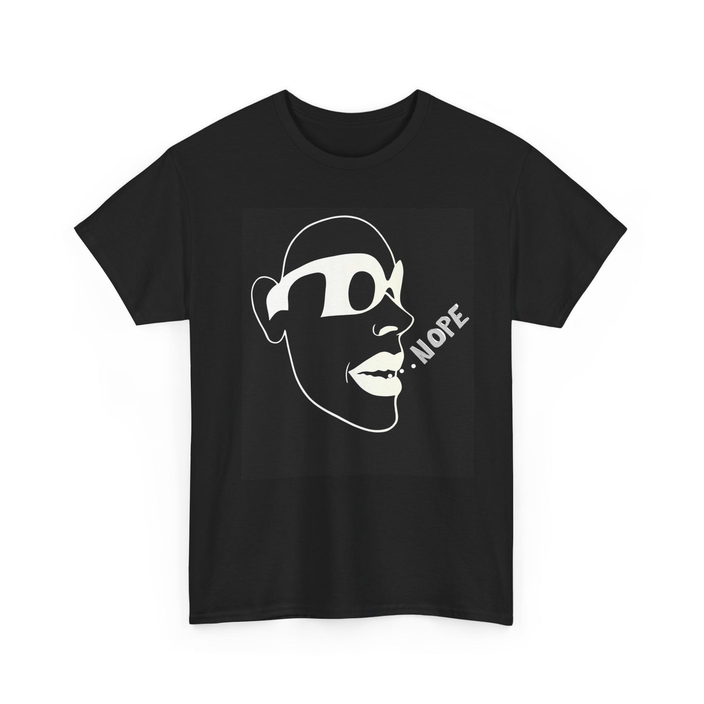 Unisex Heavy Cotton Tee with Bold Graphic - Statement Tee, Casual Wear, Streetwear, Gift for Friends, Everyday Humor