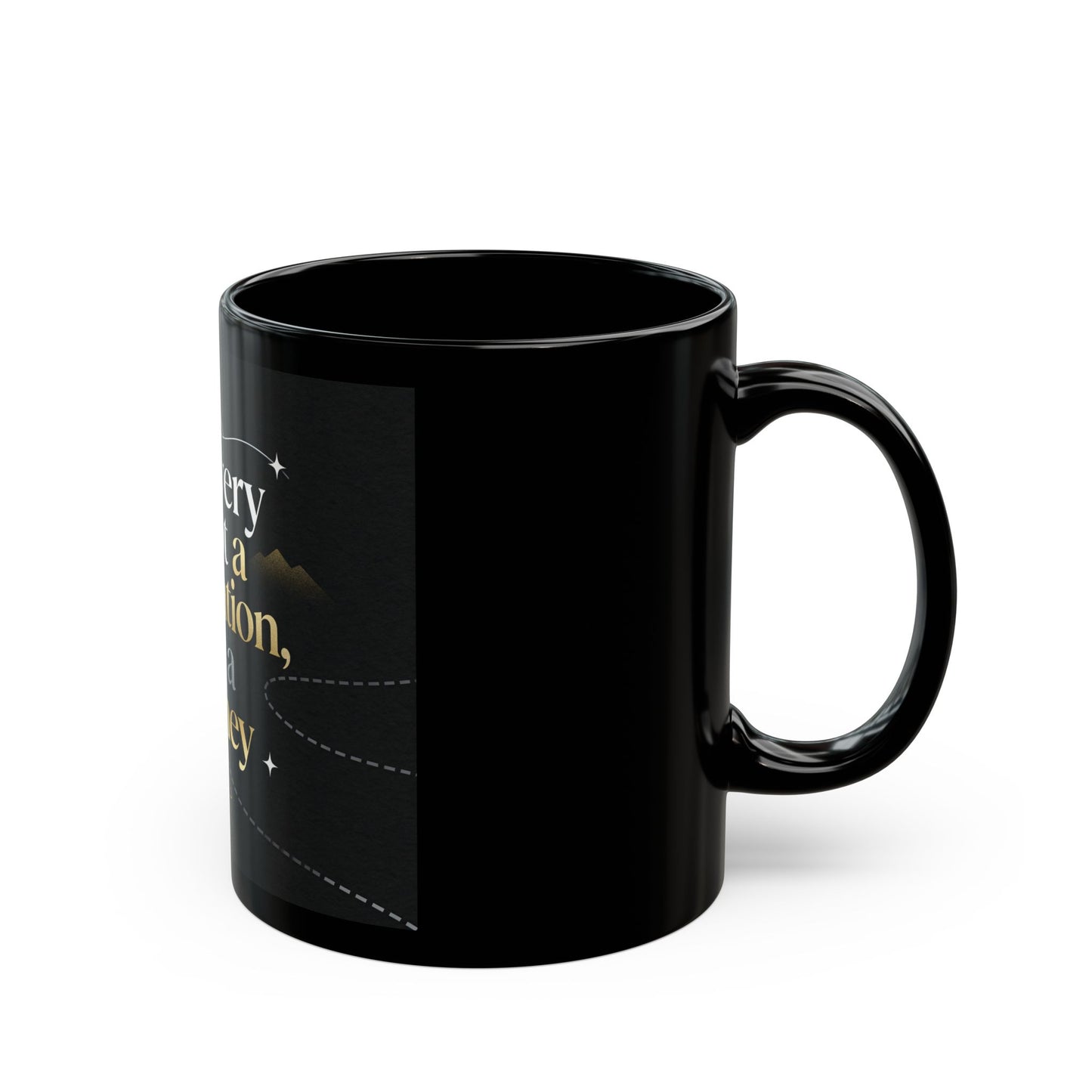 Black Mug Collection Recovery Is Not The Destination Mug