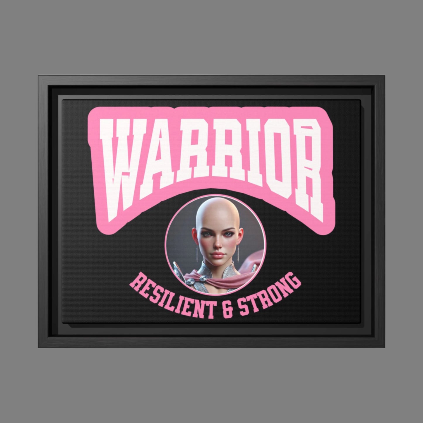 Empowering Warrior Canvas Art | Resilient & Strong Decor, Motivational Gift, Wall Art, Inspirational Home Decor, Feminist Art
