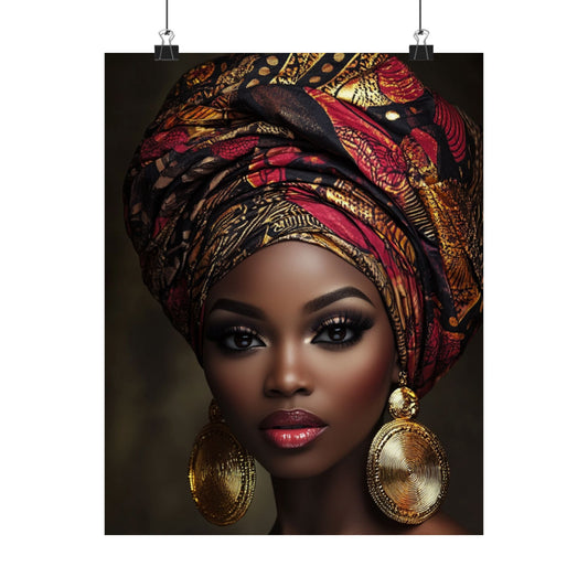 👑 Crowned in Strength - Empowered Beauty Wall Art