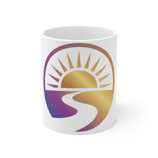 🌅 Rise Strong – Sunrise Path Mug