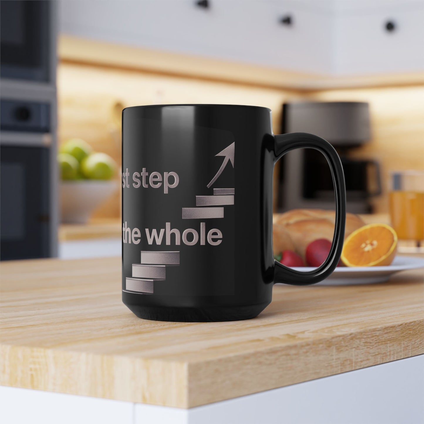 Black Mug Collection Courage Is Taking That First Step Mug