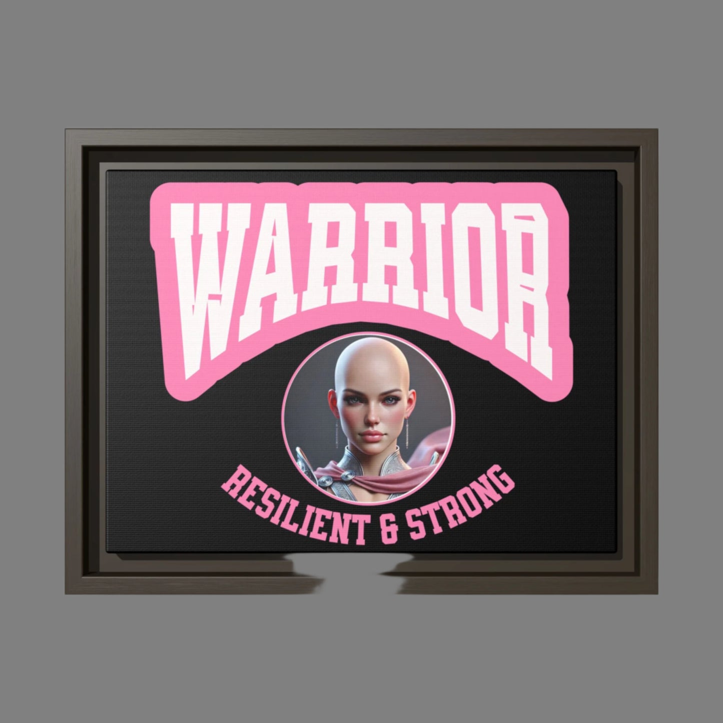 Empowering Warrior Canvas Art | Resilient & Strong Decor, Motivational Gift, Wall Art, Inspirational Home Decor, Feminist Art