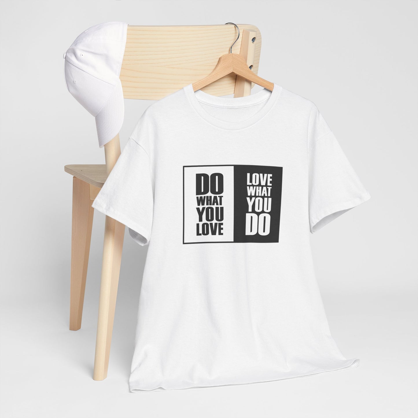 Inspiring Unisex Heavy Cotton Tee - "Do What You Love, Love What You Do"