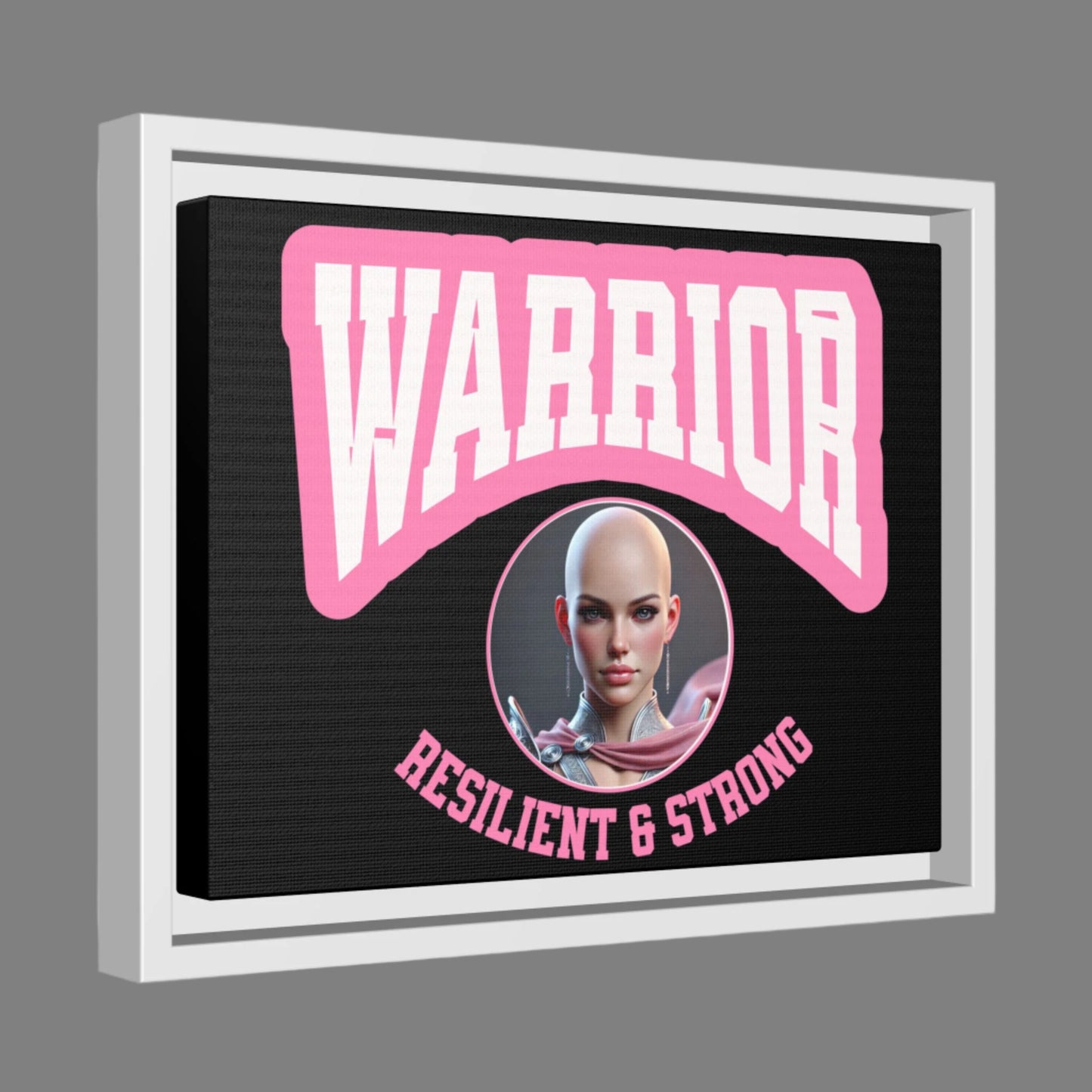 Empowering Warrior Canvas Art | Resilient & Strong Decor, Motivational Gift, Wall Art, Inspirational Home Decor, Feminist Art