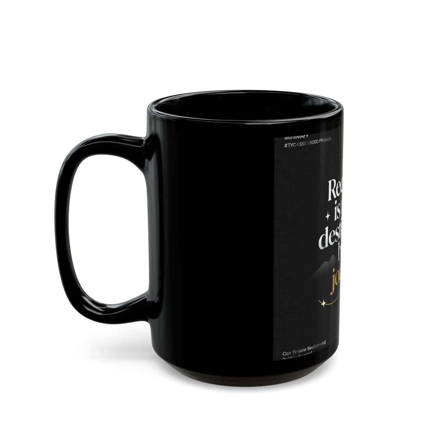 Black Mug Collection Recovery Is Not The Destination Mug