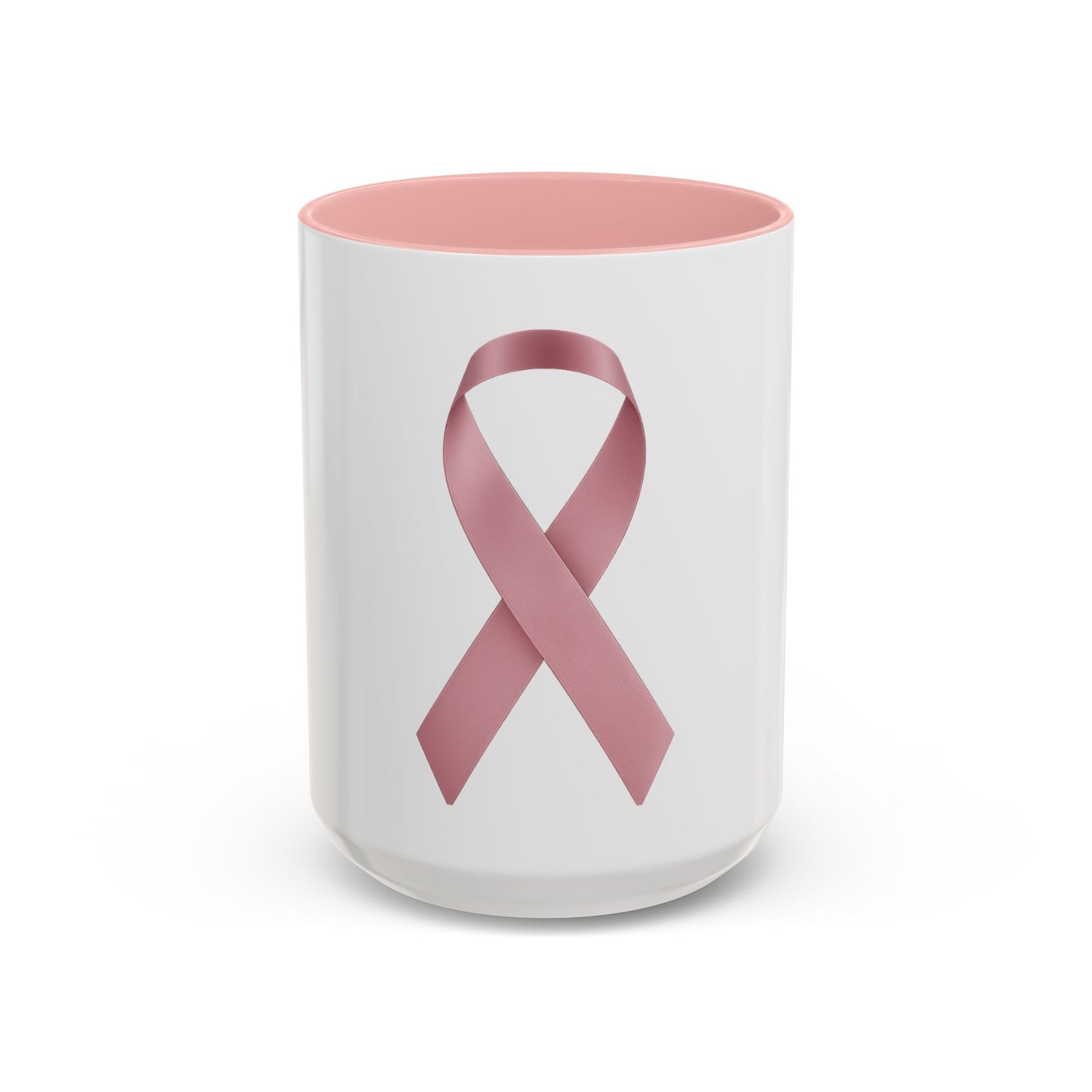 Ribbon of Strength Mug – White with Pink