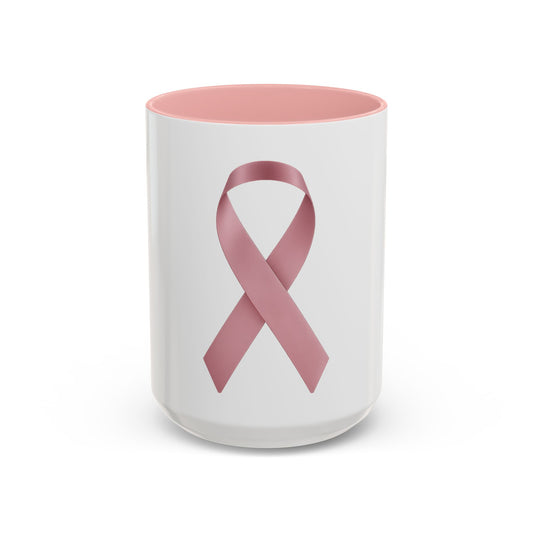 ๐ธ Ribbon โ White with Pink Mug