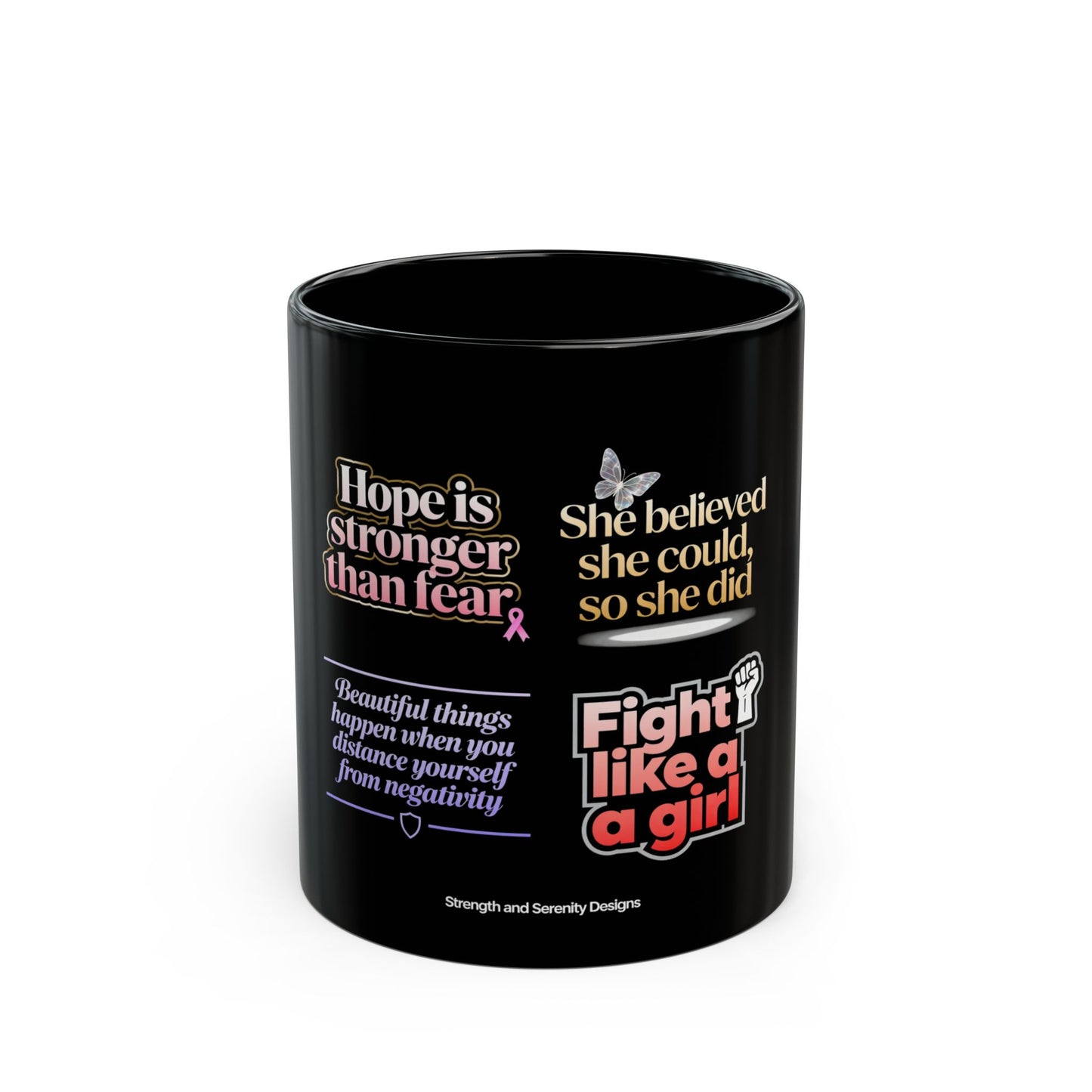 Blakc Mug Collection Multi Quote II Mug
