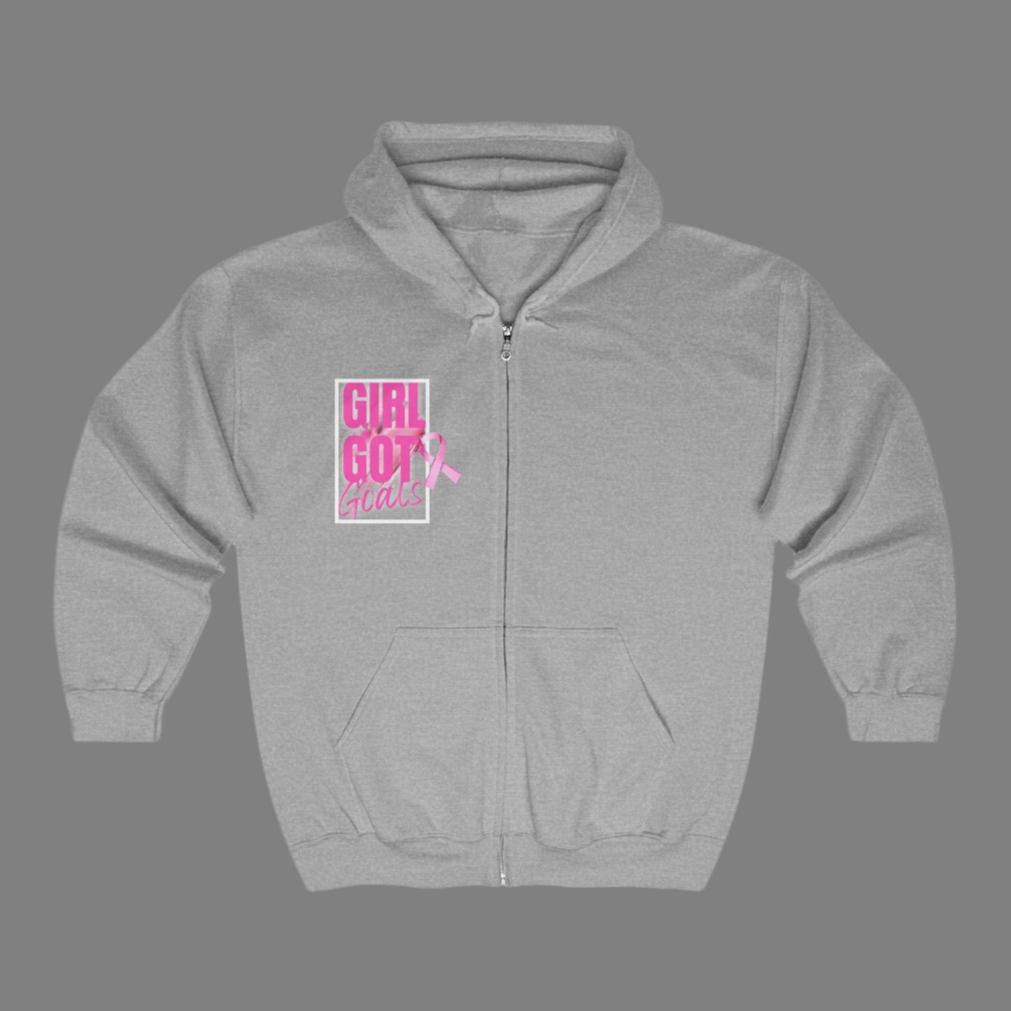 Hooded Sweatshirt - 'Girl Got Goals' Breast Cancer Awareness Hoodie