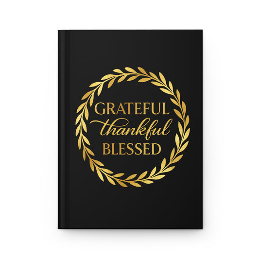 🖤 B&W Grateful Thankful Blessed Journal