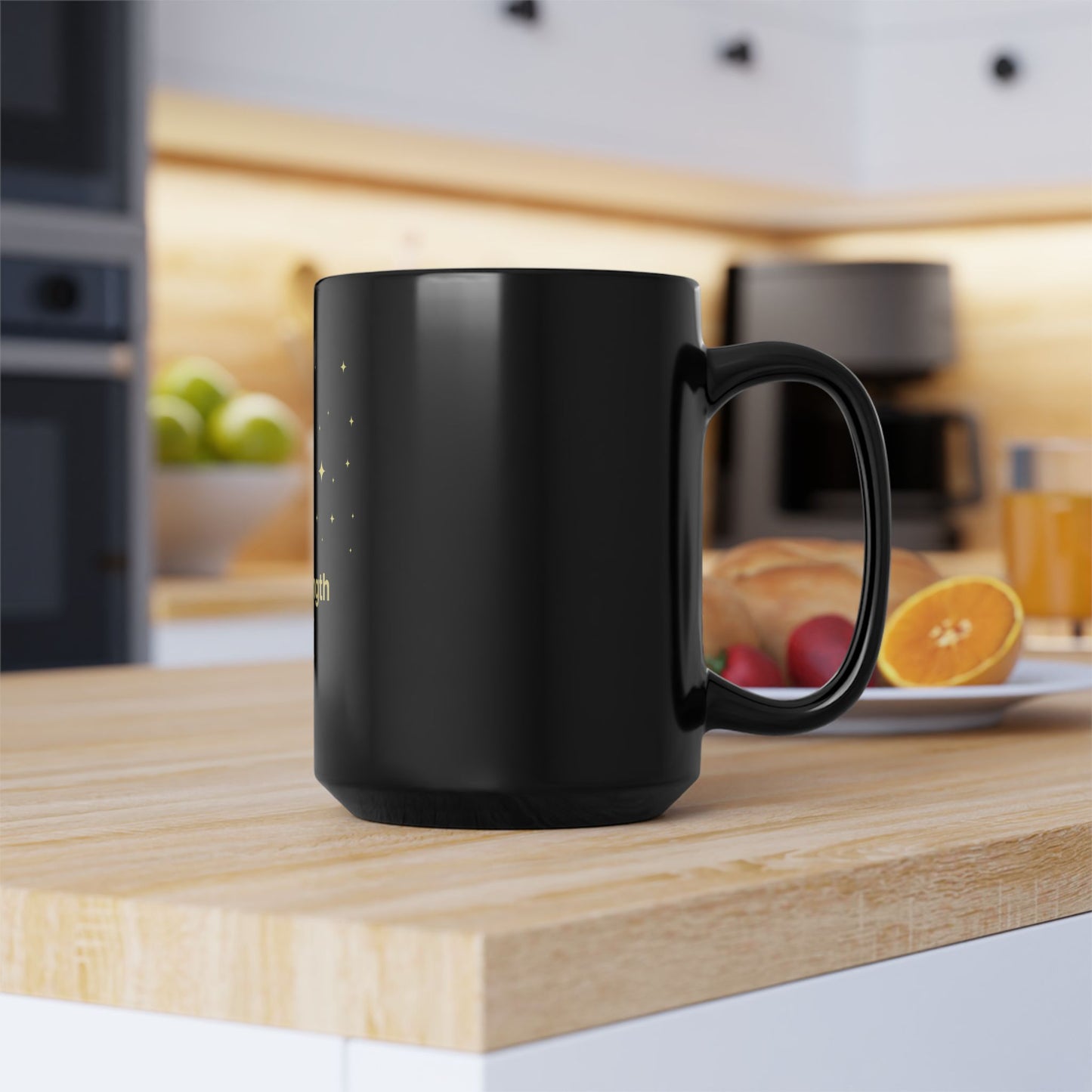 Black Mug Collection Your Strength Is Greater Mug