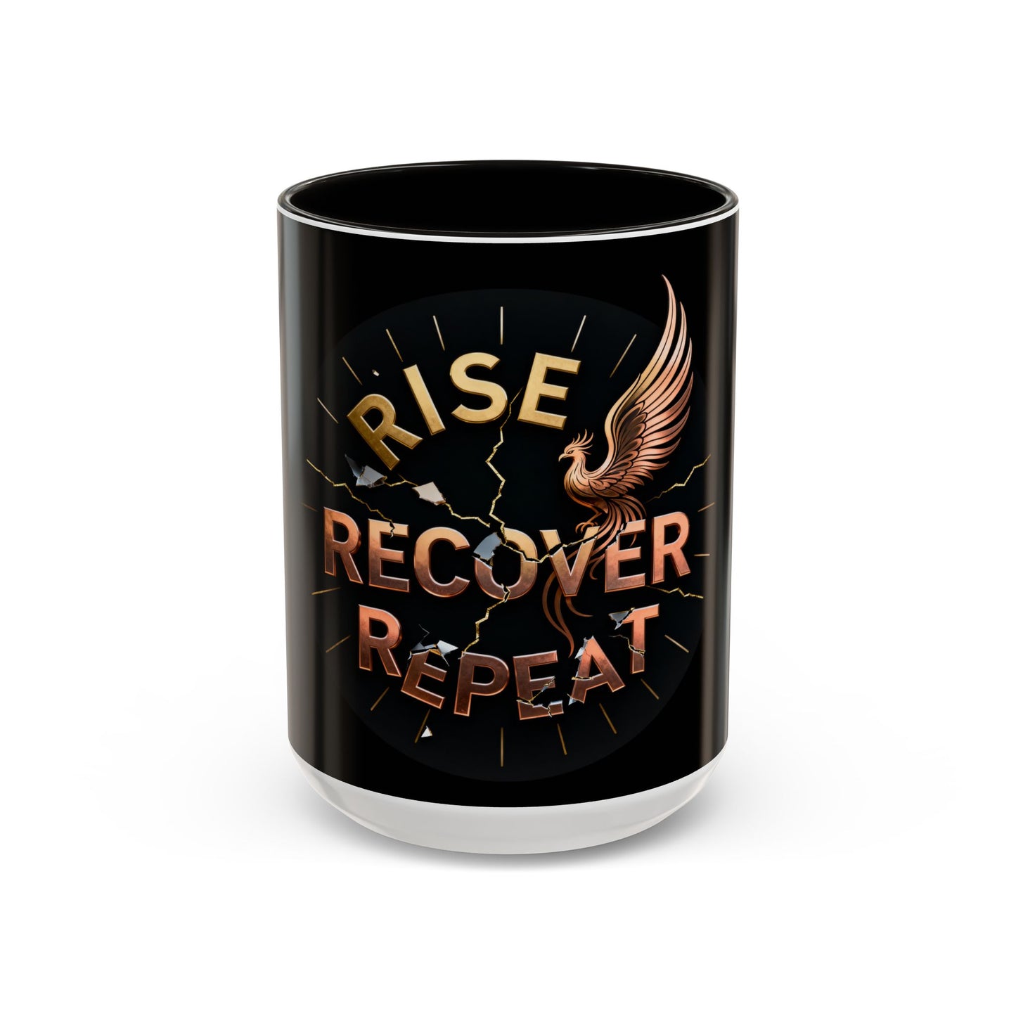 Strength and Serenity Rise, Recover, Repeat - Mug