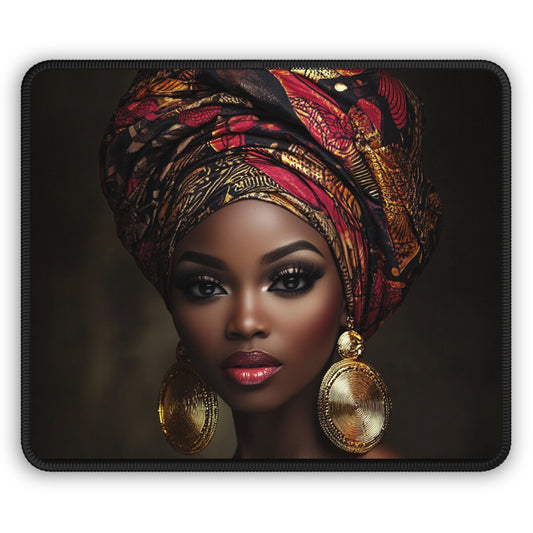 👑 Crowned in Strength – Empowered Beauty Mouse Pad
