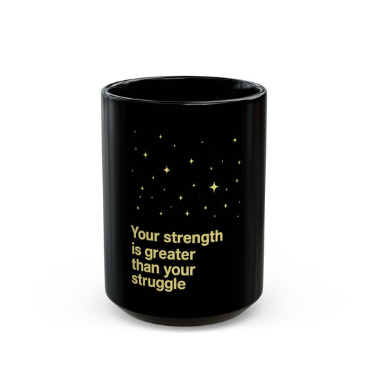🌿Black - Your Strength Is Greater Mug