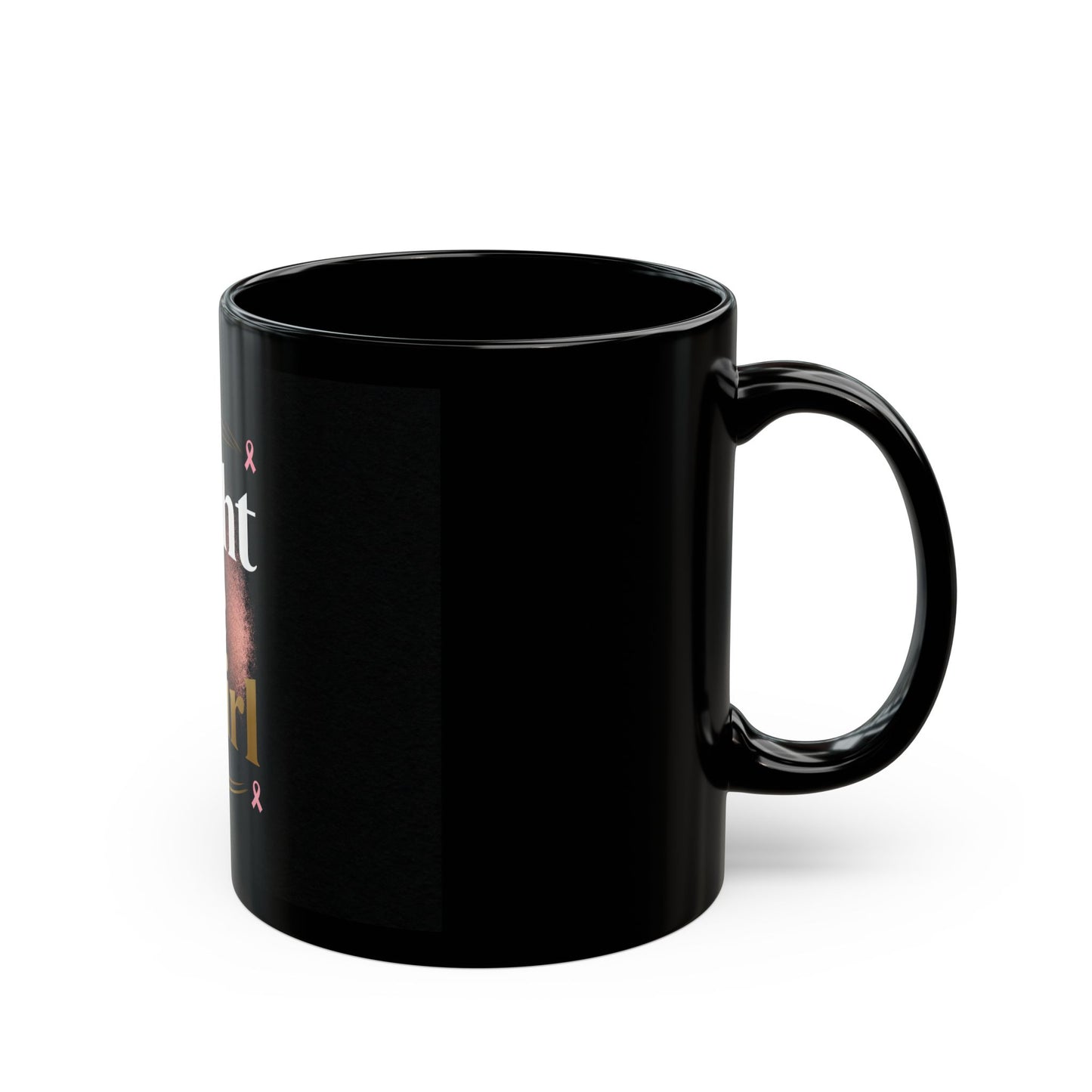 Black Mug Collection Fight Like a Girl Mug
