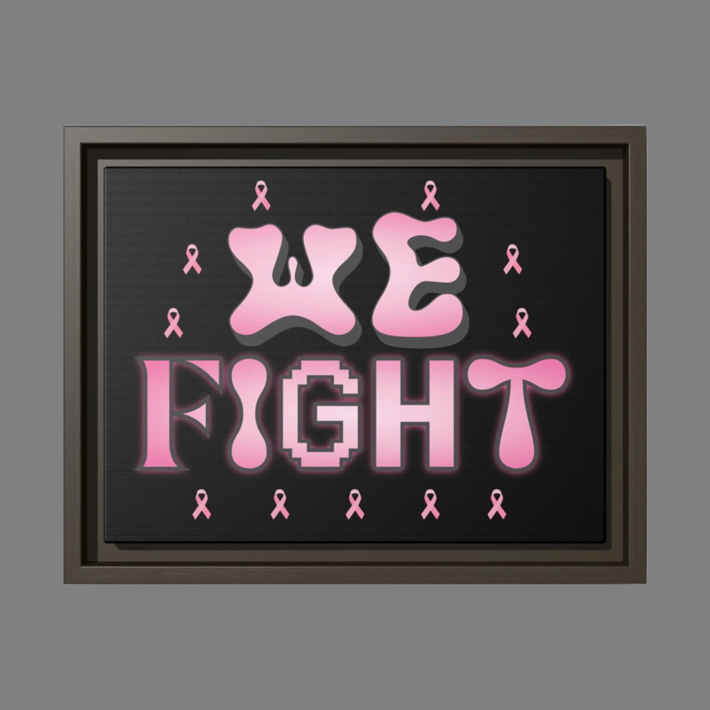 Inspirational Art Print, Motivational Framed Wall Decor, Breast Cancer Awareness Gift, Supportive Home Decor, Empowering Statement Piece