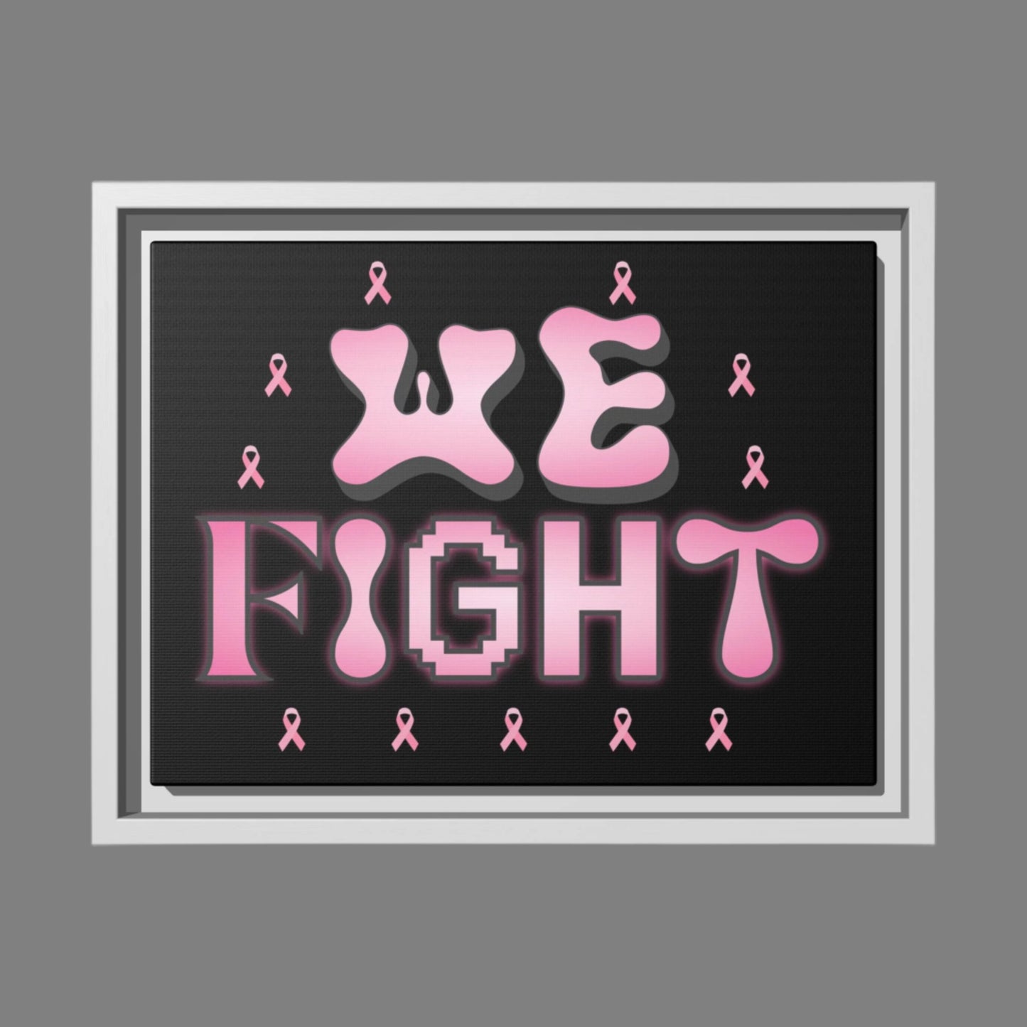 Inspirational Art Print, Motivational Framed Wall Decor, Breast Cancer Awareness Gift, Supportive Home Decor, Empowering Statement Piece