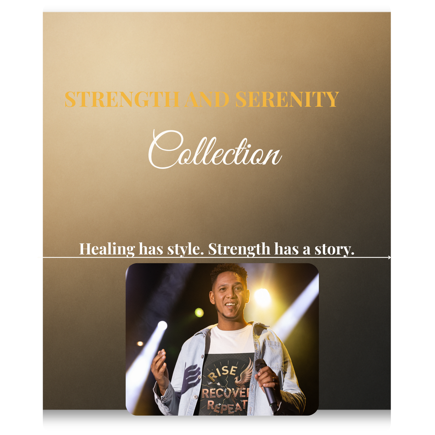 Strength and Serenity Rise, Recover, Repeat Tee