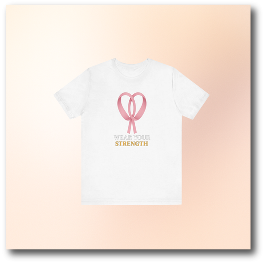 🌸 Ribbon-Wear Your Strength Tee