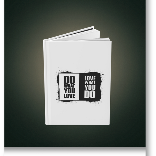 🖤 B&W-Do What You Love Journal
