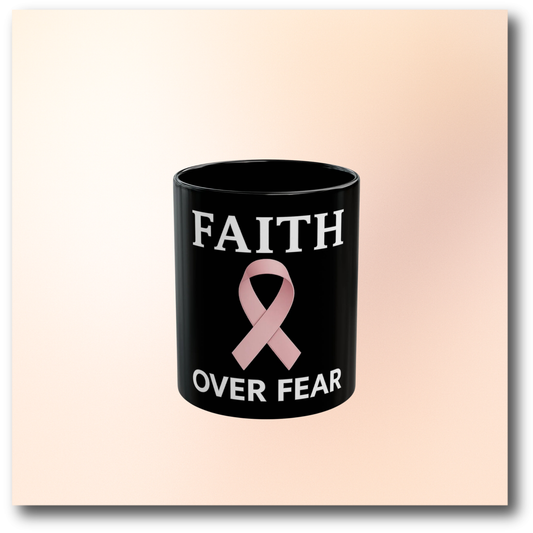 🌸Ribbon-Faith Over Fear Mug-III
