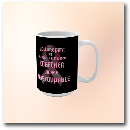🌸 Ribbon-Empowering Sisterhood Mug