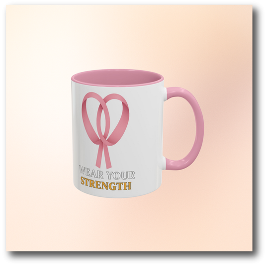 🌸 Ribbon–Wear Your Strength Mug