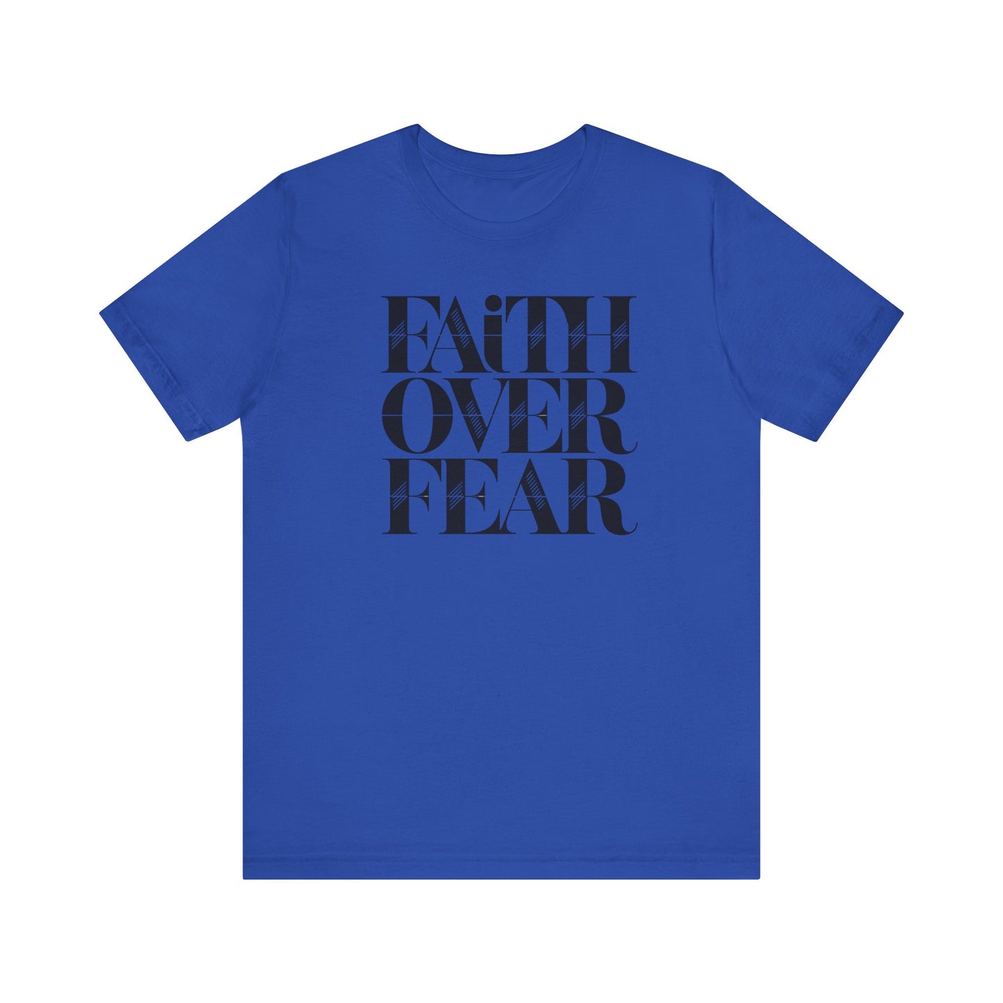 Black and White Faith Over Fear Tee