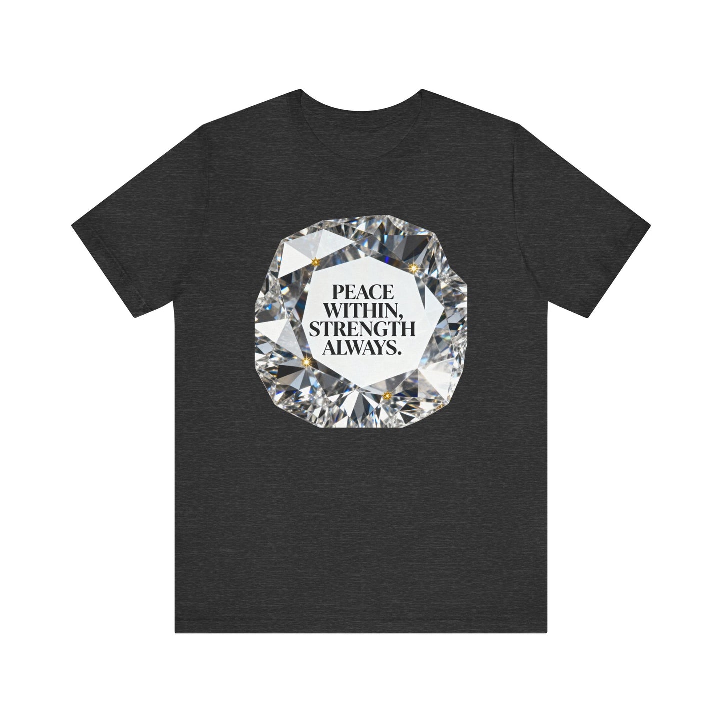 Black and White Peace Within Strength Always Tee