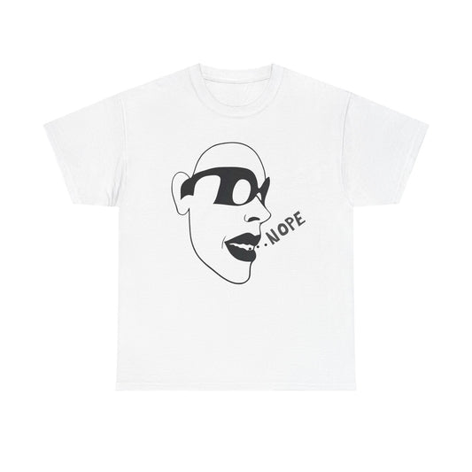 Funny Unisex Heavy Cotton Tee - "NOPE" Graphic T-Shirt for Everyday Wear
