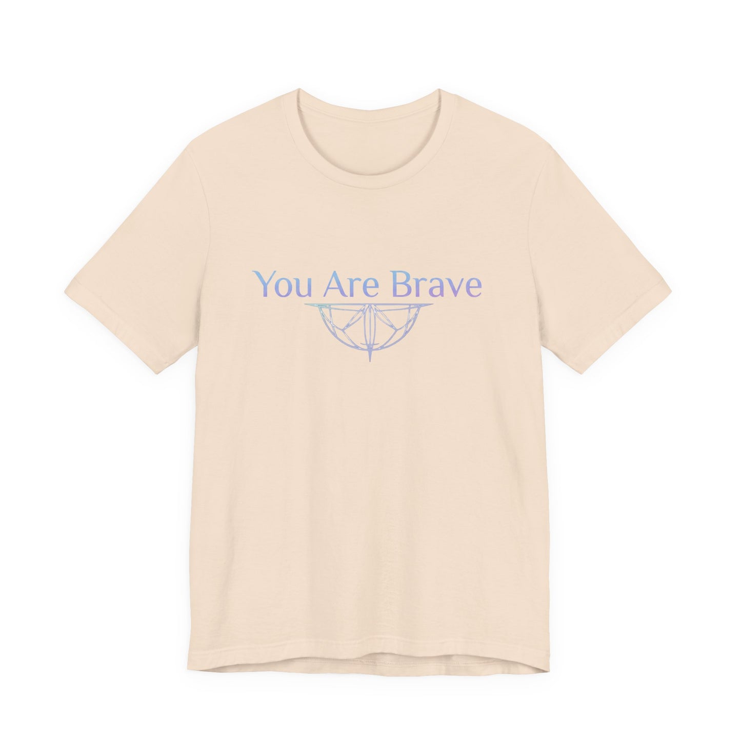 💛 You Are Brave – Strength & Serenity Affirmation Tee