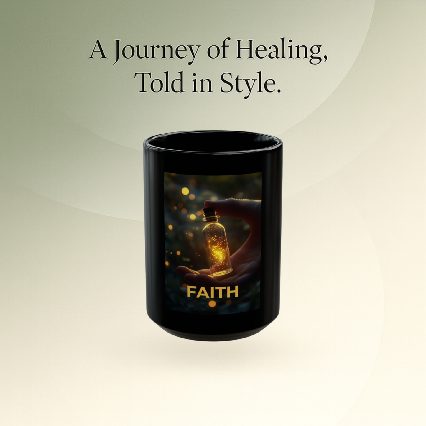 ✝️ FAITH – Light in the Darkness Inspirational Mug