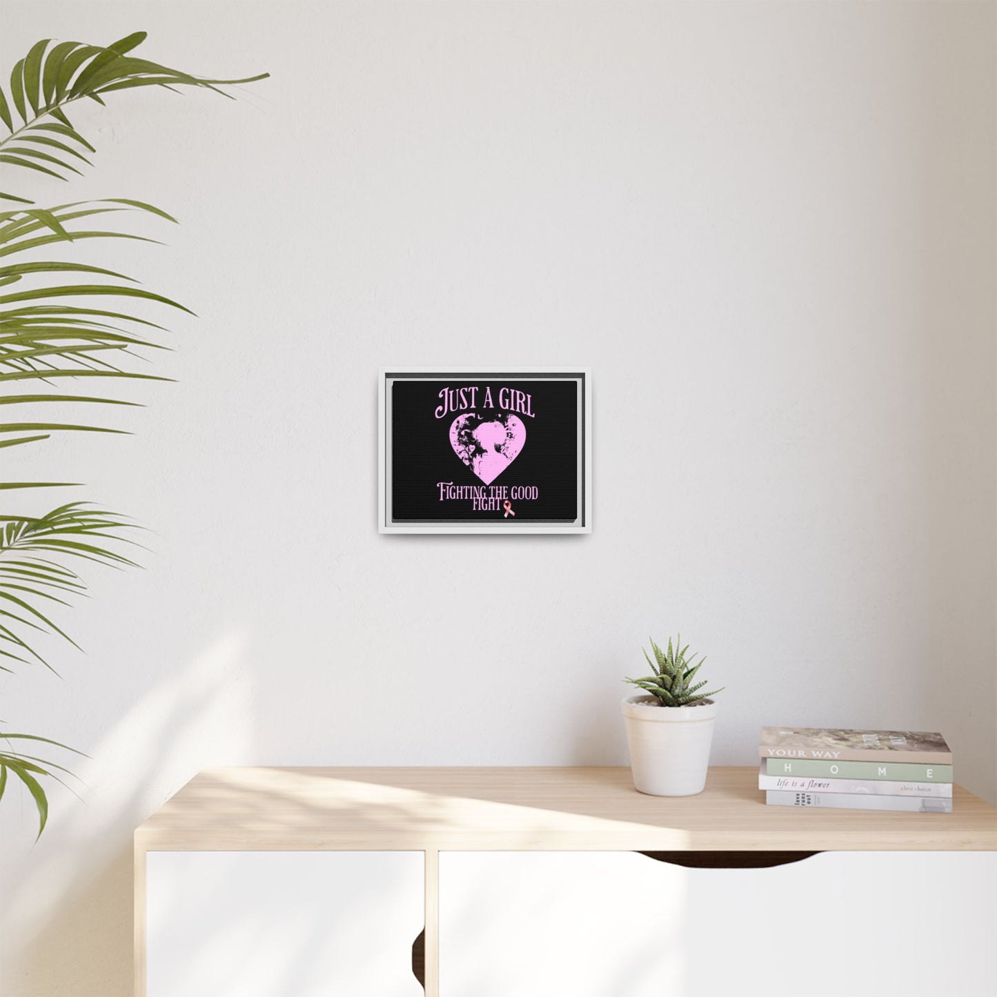 Empowering Wall Art Print, Inspirational Decor, Breast Cancer Awareness, Just a Girl Fighting the Good Fight, Gift for Women, Home [...]