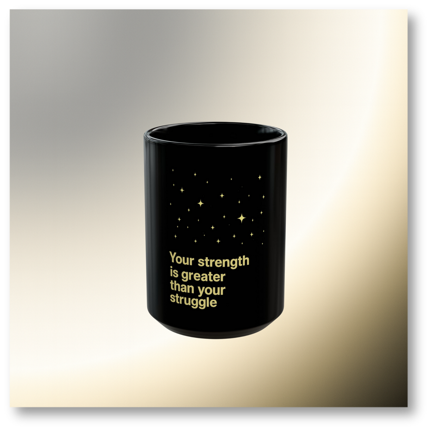 🌿Black - Your Strength Is Greater Mug