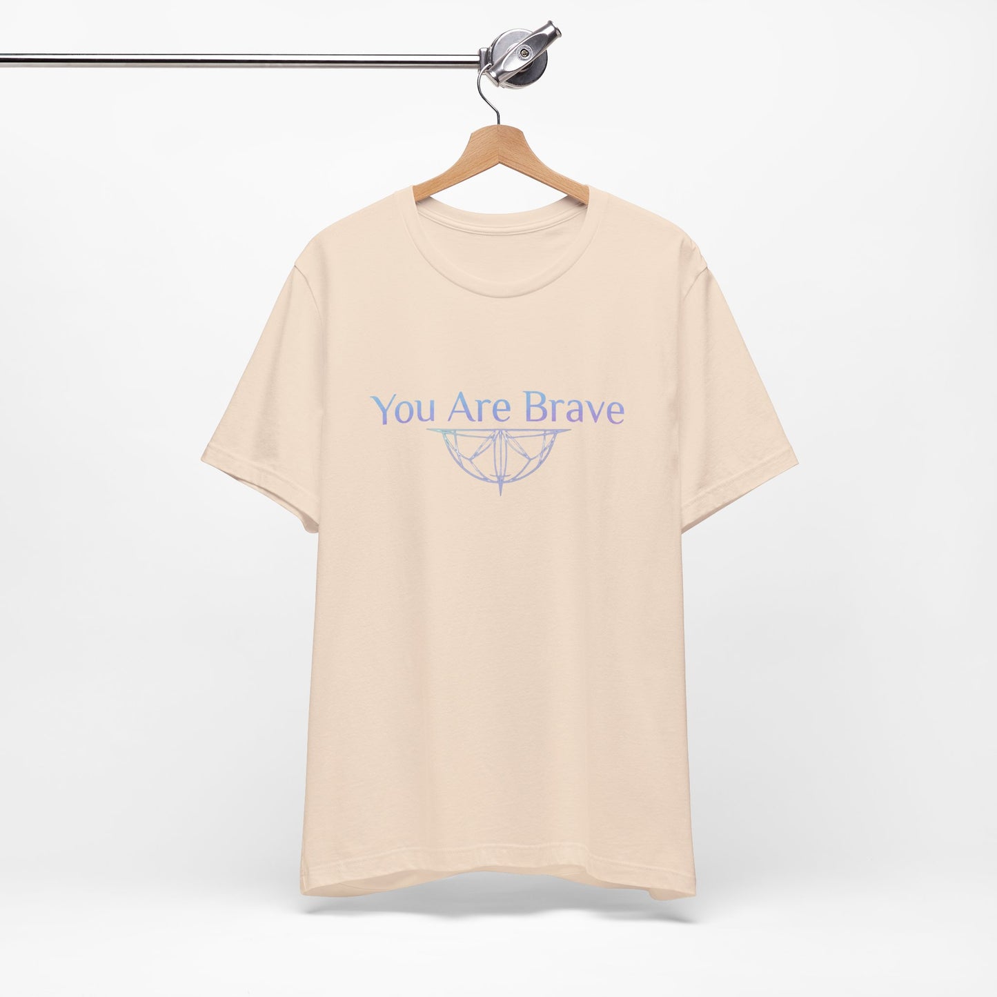 💛 You Are Brave – Strength & Serenity Affirmation Tee