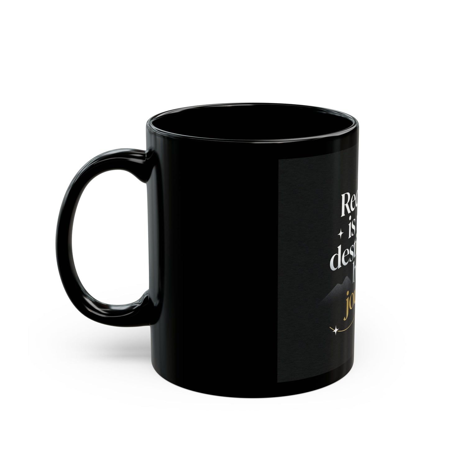 Black Mug Collection Recovery Is Not The Destination Mug