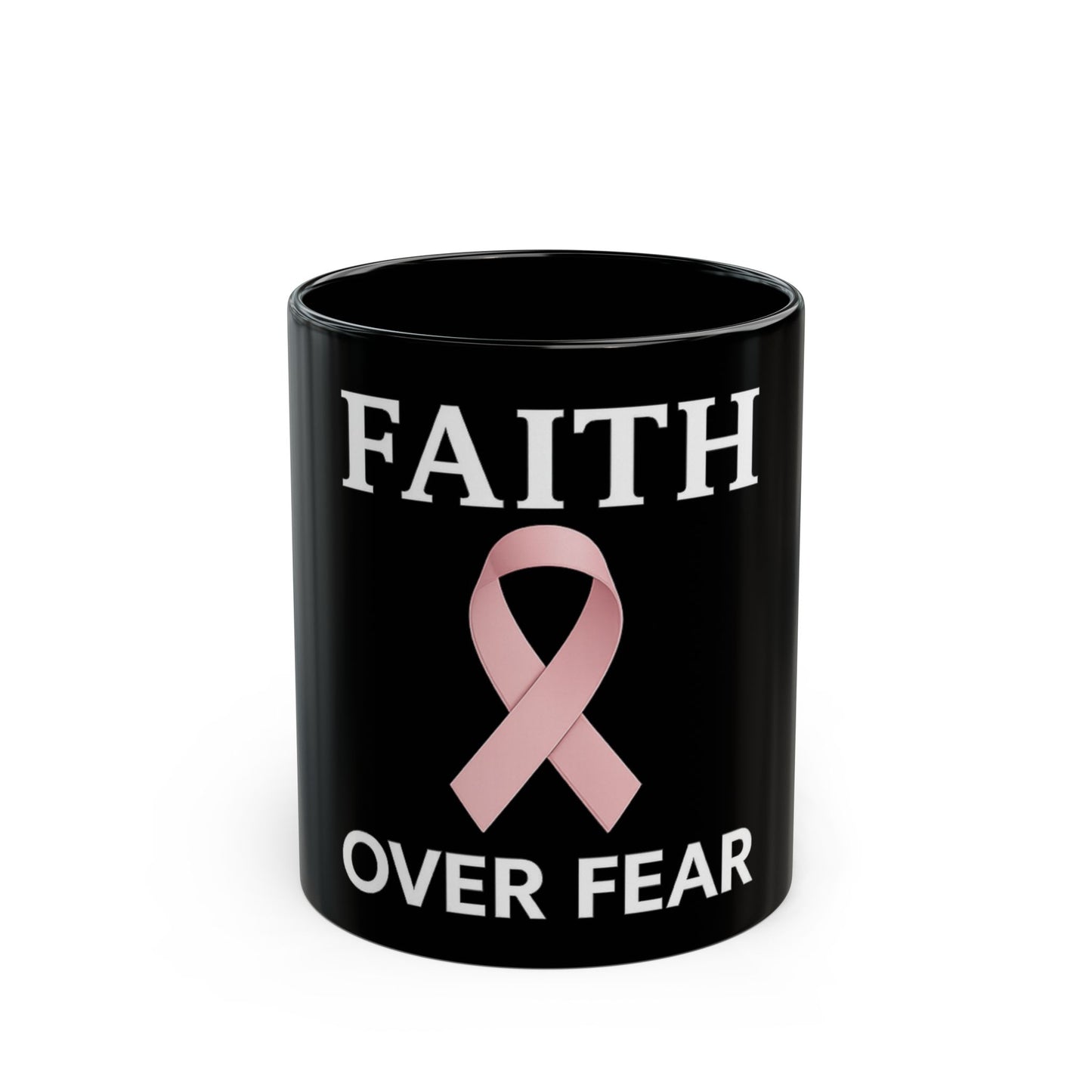 Ribbon of Strength Faith Over Fear Mug-III