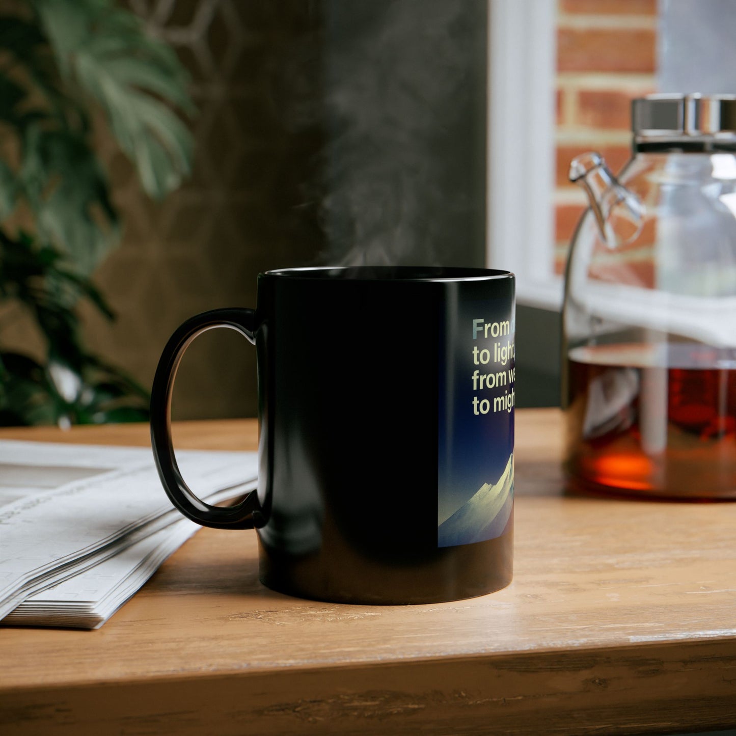 Black Mug Collection From Darkness to Light Mug