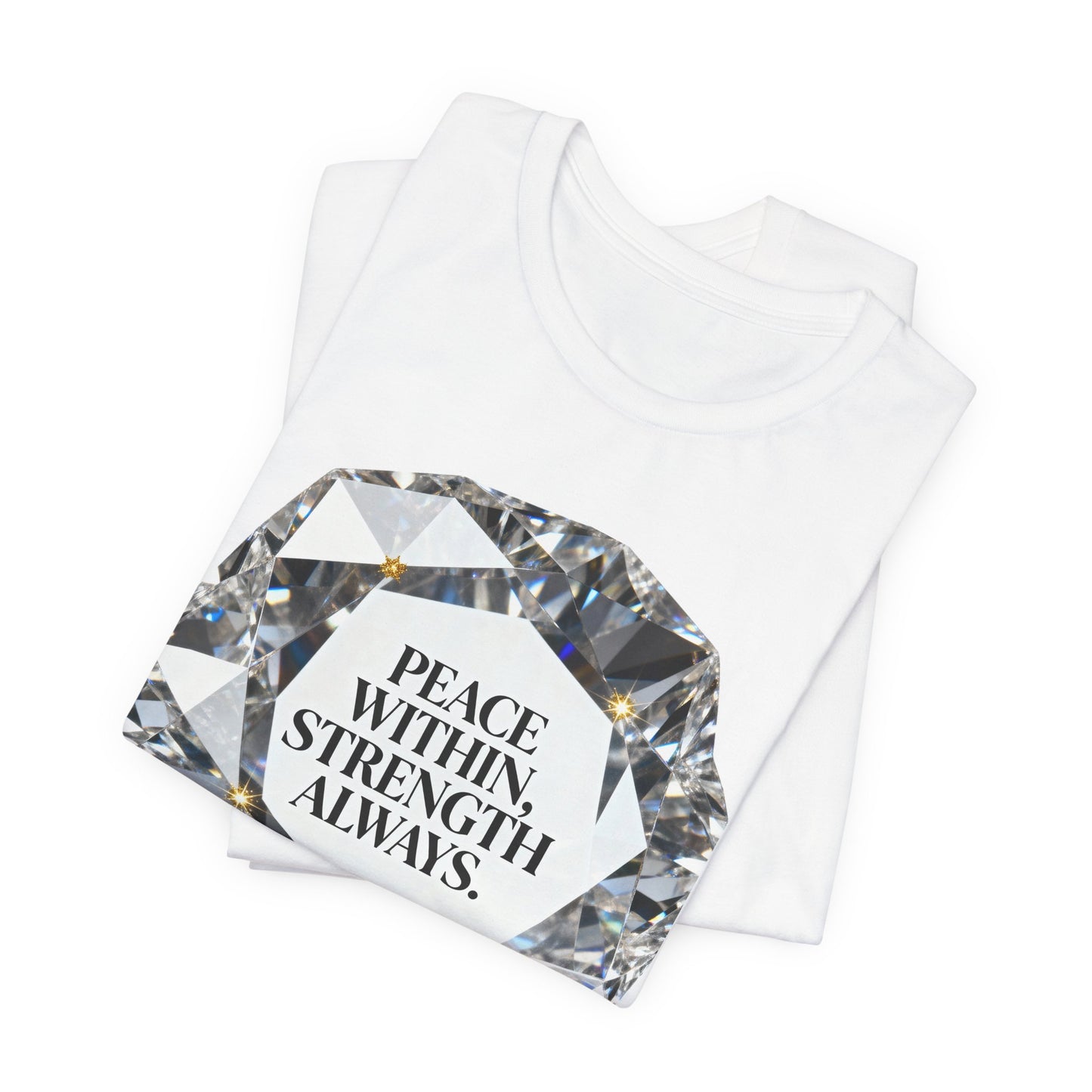Black and White Peace Within Strength Always Tee